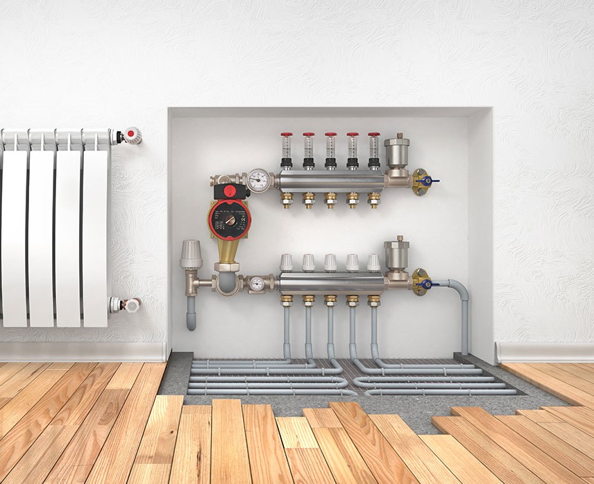 Vloerverwarming spoelen